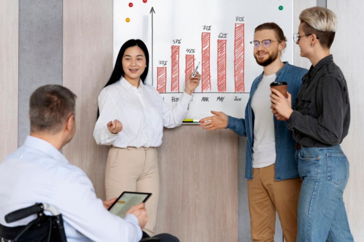 Teilnehmer bei praktischer Budget-Workshop-Übung
